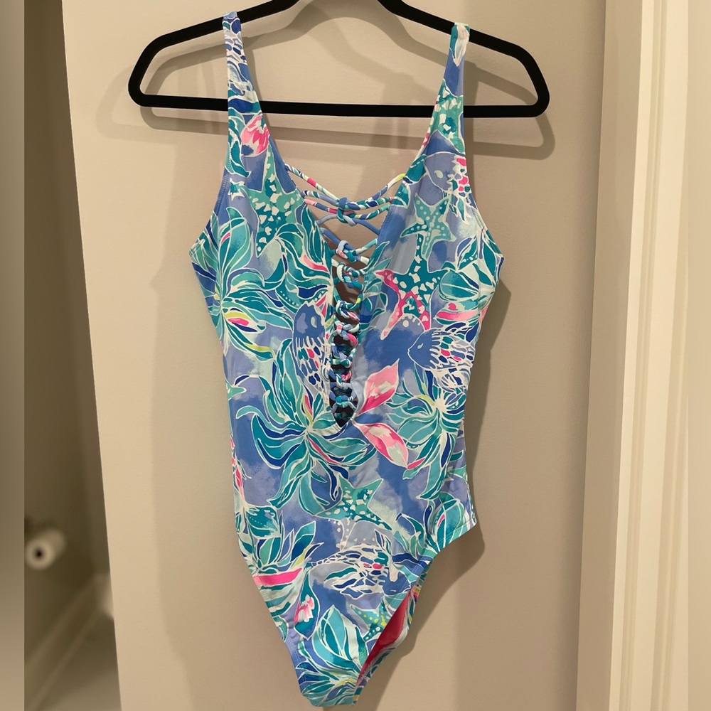 EUC Lilly Pulitzer Lattice Swimsuit